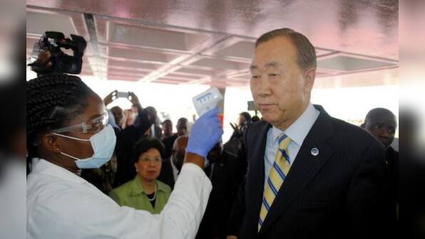 U.N.'s Ban urges end to discrimination against Ebola workers
