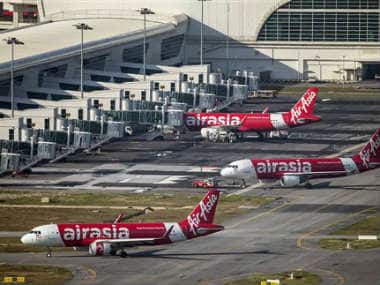 AirAsia flights are seen at the KLIA2 airport in Kuala Lumpur, Malaysia. AP 