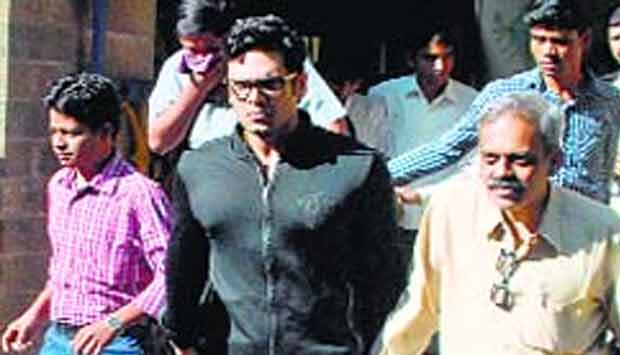 Pathak being produced before a court. PTI Image