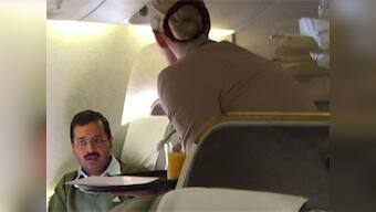 Acche Din for Aam Aadmi too? Kejriwal flies business class to Dubai