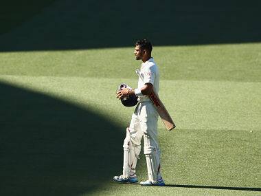 Kohli trudges off after being dismissed by Lyon on day 5 of the Adelaide Test. Getty