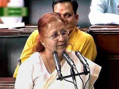 Sumitra Mahajan says Priyanka's appointment in Congress shows 'Rahul Gandhi cannot handle politics alone' Sumitra Mahajan says Priyanka's appointment in Congress shows 'Rahul Gandhi cannot handle politics alone'