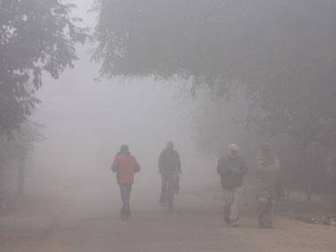 Dense fog in Uttar Pradesh. AFP.
