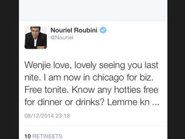 Roubini' tweet, that he deleted later