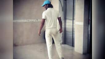 All set to bat: Sushant Singh Rajput's Dhoni look for the cricketer's biopic