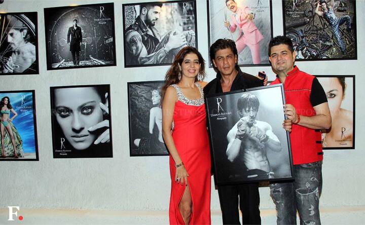 Framed: SRK, Varun and Jaqueline pose at Dabboo Ratnani's calendar launch
