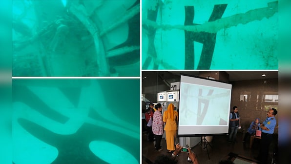 Photos: Indonesia releases underwater images of crashed AirAsia plane