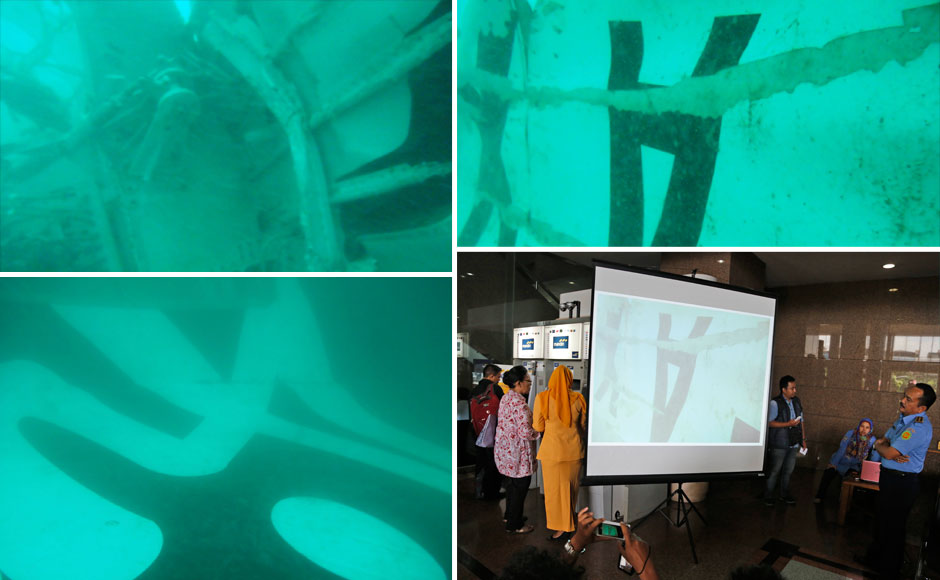Photos: Indonesia releases underwater images of crashed AirAsia plane Photos: Indonesia releases underwater images of crashed AirAsia plane