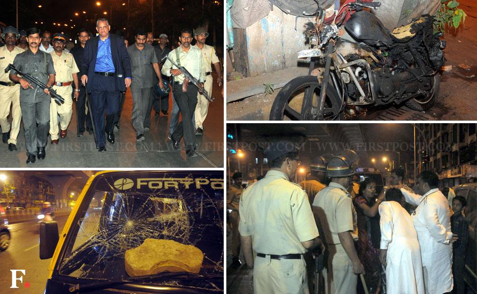 Photos: Tension prevails in Mumbai's Lalbaug area after clash between two groups Photos: Tension prevails in Mumbai's Lalbaug area after clash between two groups