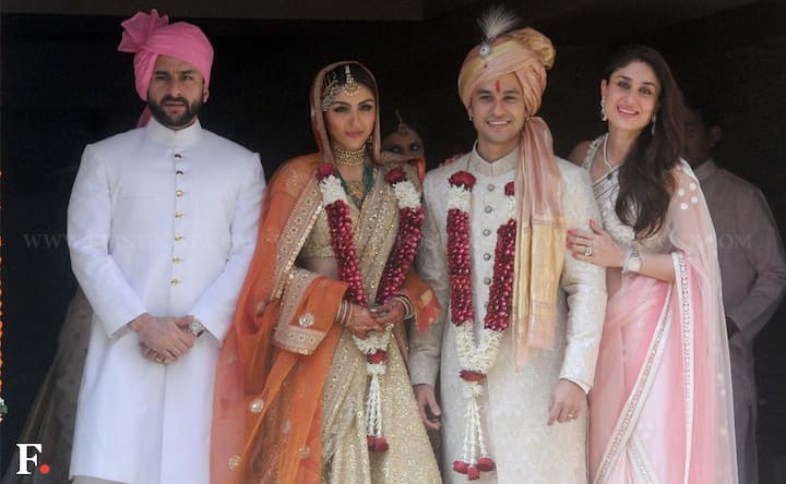 Gorgeousness overload: Soha, Kunal make a stunning wedding family pic with Saif, Kareena 