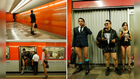 Thongs, briefs, boxers: Mexico City bares all to celebrate 'No pants subway ride'