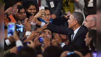 Photos: Obama wraps up India visit with a big bang at Siri Fort 