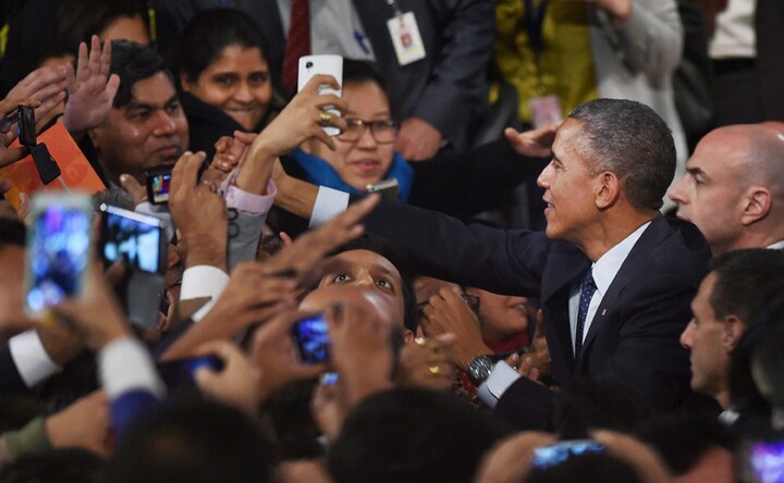 Photos: Obama wraps up India visit with a big bang at Siri Fort 