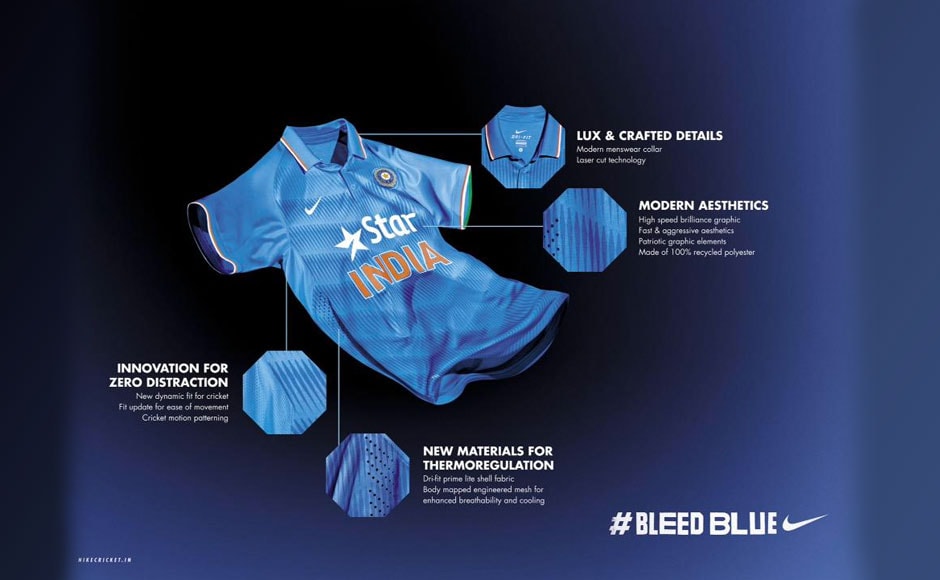 indian cricket team new jersey 2015