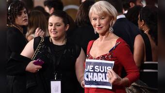 #JeSuisCharlie: Hollywood supports victims of Paris attacks at Golden Globes