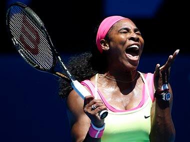 Serena Williams of the U.S. yells in frustration during her second round match against Vera Zvonareva. AP