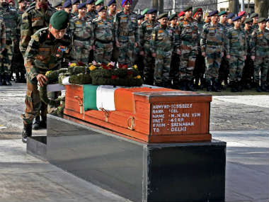 Killed in Jammu and Kashmir encounter, Colonel MN Rai laid to rest amid tears Killed in Jammu and Kashmir encounter, Colonel MN Rai laid to rest amid tears