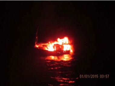 The suspected boat. Image courtesy PIB
