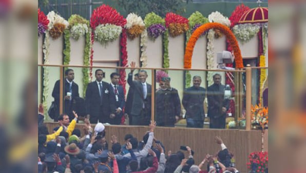 First US Prez as chief guest: Obama takes in India's grand Republic Day parade 