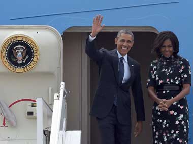 Obama bids farewell to India after historic bromance with Modi Obama bids farewell to India after historic bromance with Modi