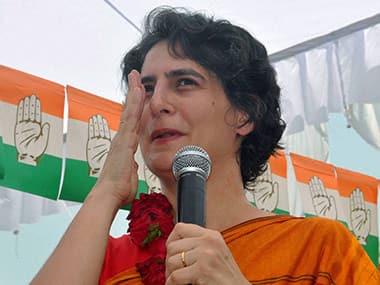 Congress leader Priyanka Gandhi in this file photo. PTI