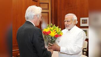 Richard Gere meets Prime Minister Modi