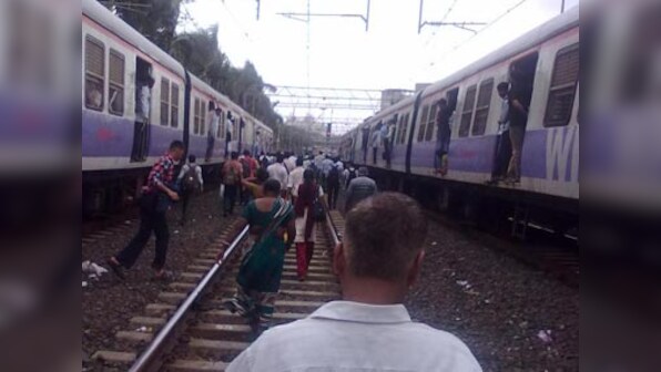 Local train services disrupted in Mumbai, protesting commuters lathi-charged