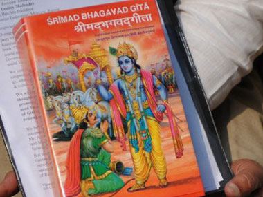 Oppn fumes as the BJP govt in Haryana plans to introduce Bhagvad Gita in schools Oppn fumes as the BJP govt in Haryana plans to introduce Bhagvad Gita in schools