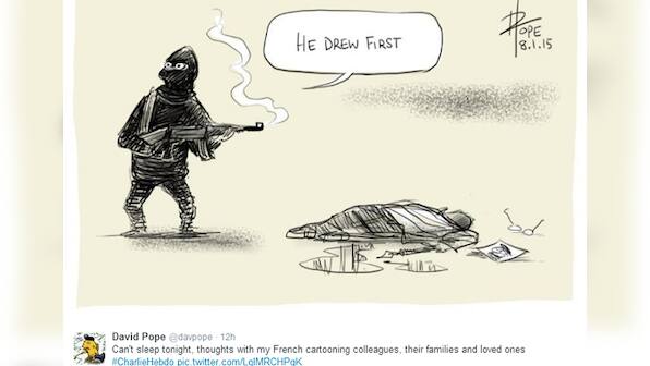 Worth 1,000 words: Heartbreaking cartoons mourning Charlie Hebdo attack