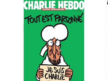 'All is forgiven': Charlie Hebdo's new cover shows Prophet Muhammad holding 'Je Suis Charlie' sign 'All is forgiven': Charlie Hebdo's new cover shows Prophet Muhammad holding 'Je Suis Charlie' sign