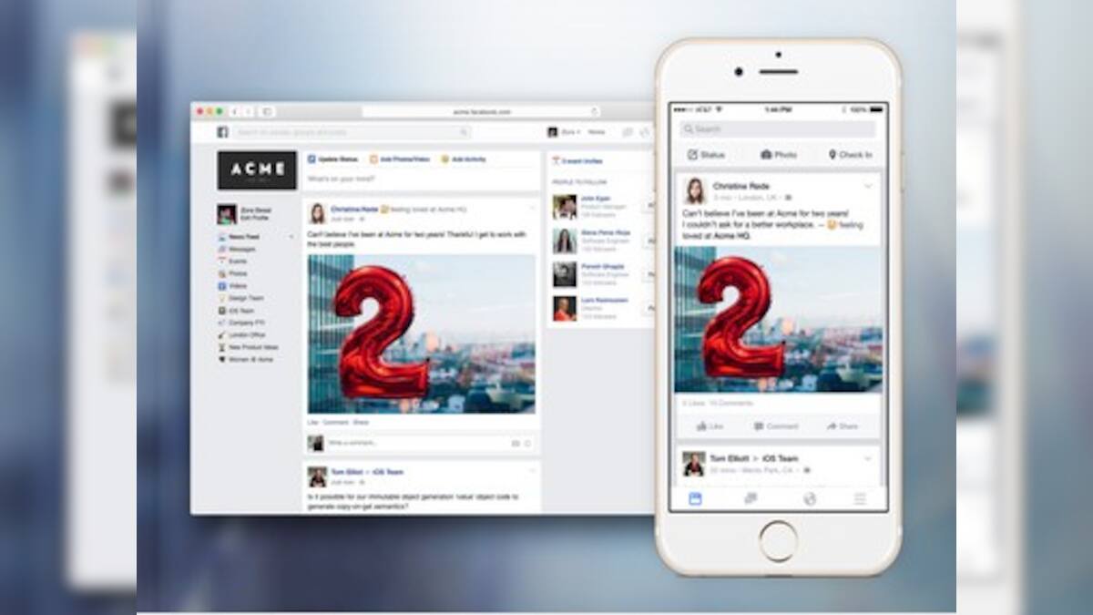 It’s like Facebook for Work. Wait, it is Facebook for Work – Firstpost