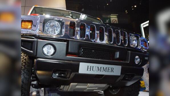 Businessman rams Hummer on a security guard in fit of rage