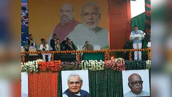 Modi, Amit Shah replace Vajpayee, Advani: Posters of old giants missing at BJP's Delhi rally