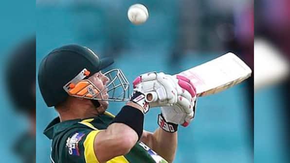 Australia's David Warner fined over row with Rohit Sharma