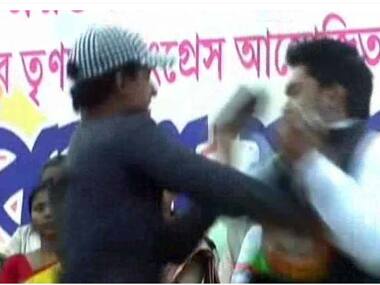 Acharya (left) has been charged with attempt to murder.