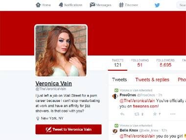 Wall St intern posts naked selfies from office loo, quits job to become a porn star