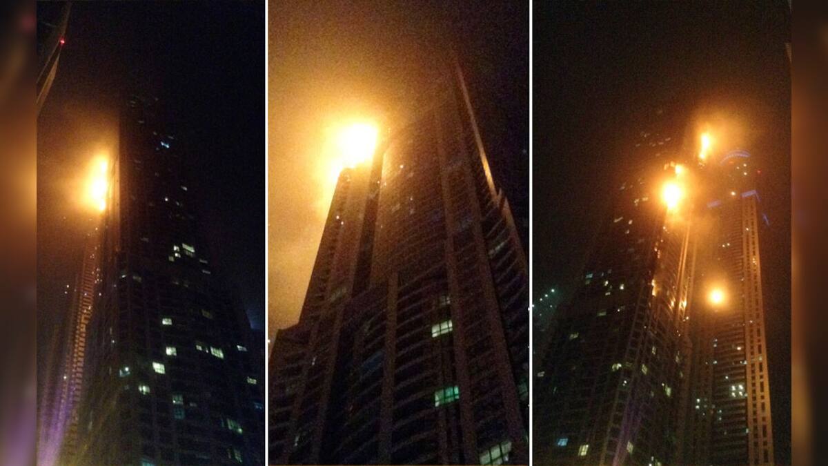 Photos: Huge fire engulfs Dubai's 'Torch' skyscraper – Firstpost