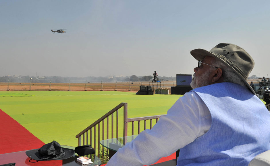 Aero India: PM Modi makes strong pitch for 'Make in India' in defence sector Aero India: PM Modi makes strong pitch for 'Make in India' in defence sector