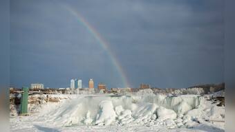 Photos: The mighty Niagara Falls freeze as extreme winter continues 