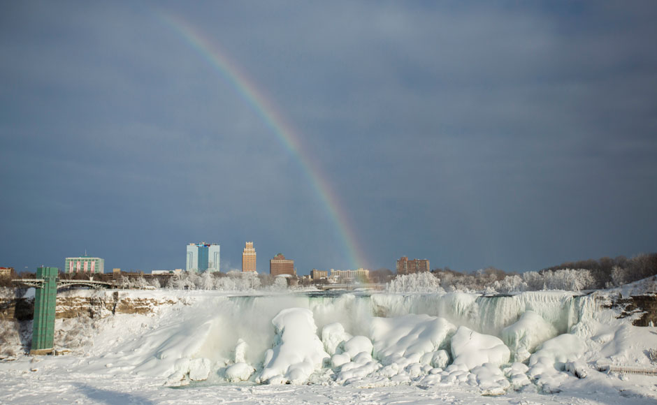 Photos: The mighty Niagara Falls freeze as extreme winter continues Photos: The mighty Niagara Falls freeze as extreme winter continues