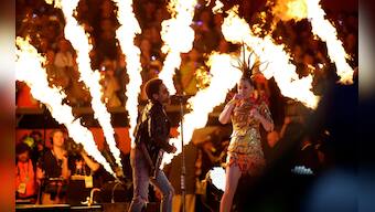 Photos: Robotic tiger to 'fireworks', here's how Katy Perry ruled Superbowl