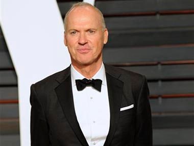 Oscar nominee Michael Keaton seen stuffing speech back in pocket after ...