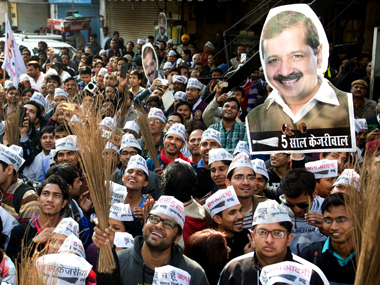 It is our victory: Aam aadmi celebrates AAP landslide in Delhi elections It is our victory: Aam aadmi celebrates AAP landslide in Delhi elections