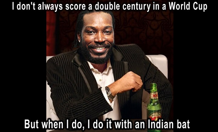 Chris Gayle's desi bat to Federer the troll: World Cup memes you have to see