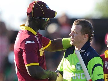 Darren Sammy, John Mooney fined for swearing in World Cup match Darren Sammy, John Mooney fined for swearing in World Cup match