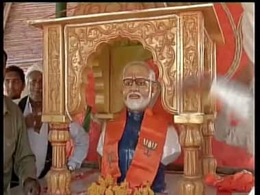 The Modi temple at the centre of controversy. Image courtesy Twitter