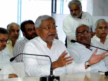 Nitish Kumar said Jitan Ram Manjhi was acting under BJP’s directions. PTI