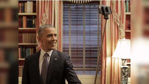 He uses a selfie stick and draws Michelle: New Obama Buzzfeed video goes viral