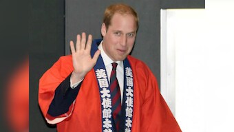 Prince William dons samurai gear during Japan tour