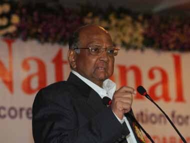 NCP chief Sharad Pawar. File photo. AFP